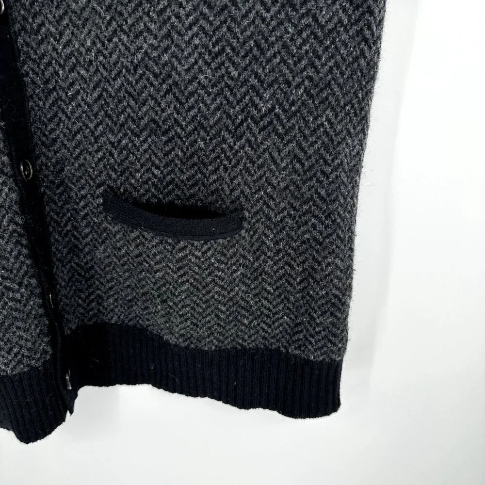 J.Crew Vintage Vest 100% Lambs Wool Size XL‎ Gray